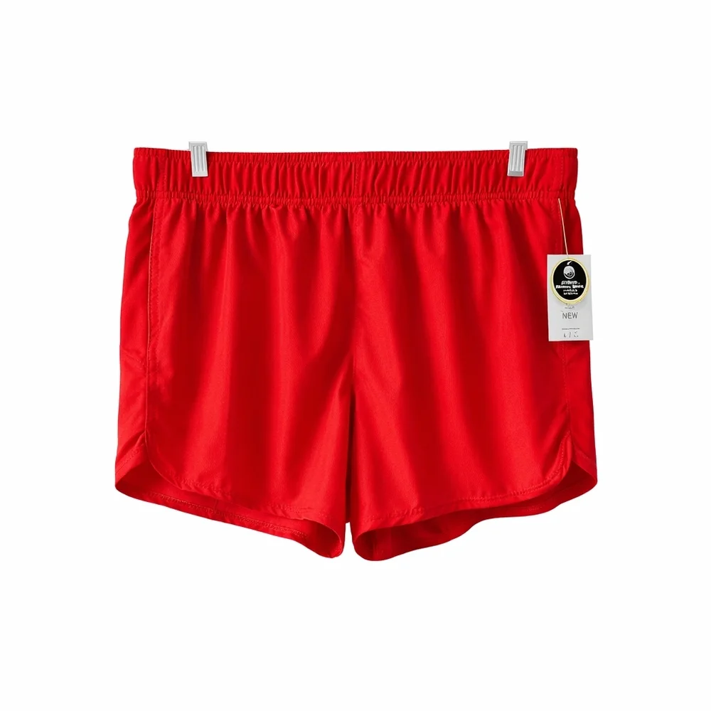 Athletic Works XXL (20) Bright Red Running Shorts DriWorks Moisture Wicking Pock - Picture 4 of 11